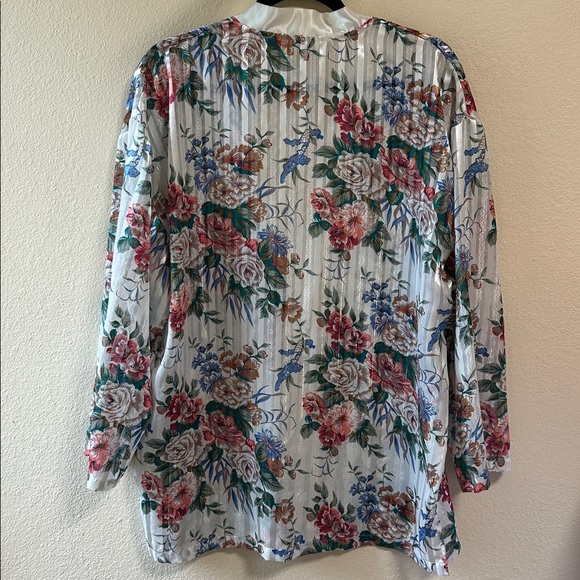 Victoria's Secret Ivory Floral Blouse - Picture 5 of 5